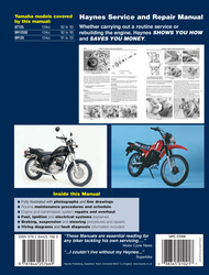 Instrukcja serwisowa Yamaha SR 125 XT 125 82-03