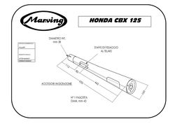 Tłumik chrom Honda CBX 125 84 