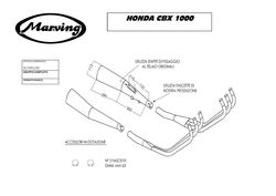 Układ wydechowy chrom Honda CBX 1000 79-80