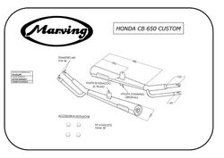 Tłumiki chrom Honda CB 650 81-82