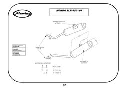 Tłumiki chrom & aluminium Honda SLR 650 97-01