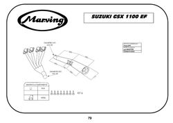 Układ wydechowy czarny Suzuki GSX 1100 84-87