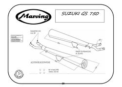 Tłumiki chrom Suzuki GS 750 77-79