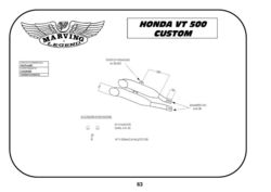 Tłumiki chrom Honda VT 500