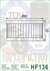 Filtr oleju HiFlo HF136