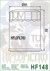 Filtr oleju HiFlo HF148