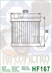Filtr oleju HiFlo HF167