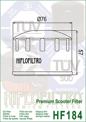 Filtr oleju HiFlo HF184