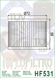 Filtr oleju HiFlo HF531