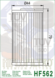 Filtr oleju HiFlo HF562
