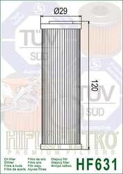 Filtr oleju HiFlo HF631