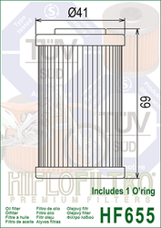 Filtr oleju HiFlo HF655