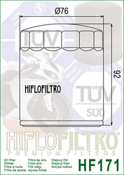 Filtr oleju HiFlo HF171C chromowany