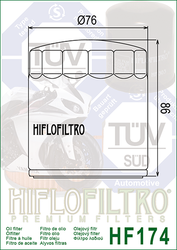 Filtr oleju HiFlo HF174C chromowany