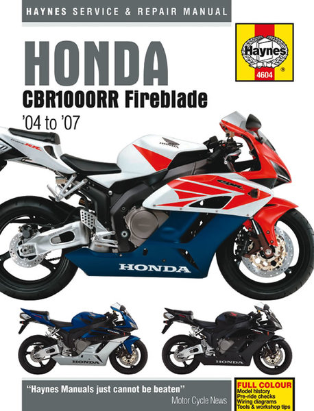 Instrukcja Serwisowa Honda Cbr 1000 Rr Fireblade 04-07 - Instrukcje Naprawy - Motobros