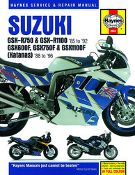 Instrukcja serwisowa Suzuki GSX 600 750 1100 GSX-R 750 1100