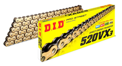 Łańcuch napędowy DID520VX3 G&B-108 Ducati Monster 696 Honda CBR 250 NSR 250