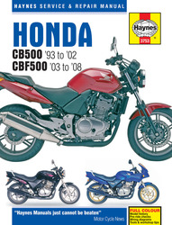 Instrukcja serwisowa Honda CB 500 92-02 CBF 500 03-08
