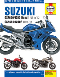 Instrukcja serwisowa Suzuki GSF 650 1250 Bandit GSX 650 1250