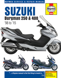 Instrukcja serwisowa Suzuki AN 250 400 Burgman 98-15