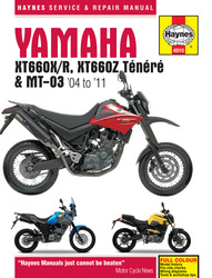 Instrukcja serwisowa Yamaha XT660 660 XT 660 Z Tenere MT-03 660
