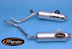 Tłumiki Chrom & Aluminium Honda NX 650 Dominator 88-94