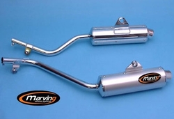 Tłumiki chrom & aluminium Honda SLR 650 97-01