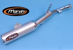 Tłumik chrom & aluminium Honda NX 250 87-95