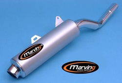 Tłumik chrom & aluminium Kawasaki KLX 650 93-95