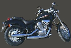 Układ wydechowy chrom Honda VT 600 C Shadow 88-00