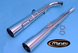 Tłumiki chrom Honda VT 500 E 83-85