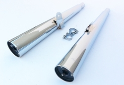Tłumiki chrom Kawasaki ZR 400 550
