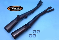 Tłumiki czarne Suzuki GSX 550 E 83-87