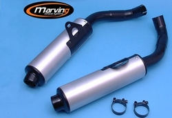 Tłumiki czarny & aluminium Honda VFR 750 F 88-89