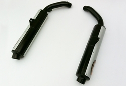 Tłumiki czarny & aluminium Honda ST 1100 Pan European