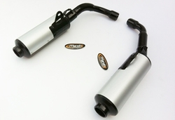 Tłumiki czarny & aluminium Honda CBR 1000 F 89-90