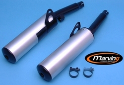 Tłumiki czarne & aluminium Yamaha XJ 600 84-92