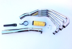 Układ wydechowy chrom Suzuki GSX 750 E 80-81