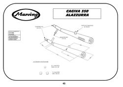 Tłumiki chrom Cagiva 350 ALAZZURRA