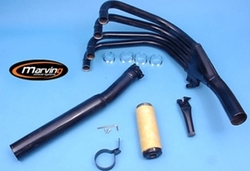Układ wydechowy czarny Kawasaki Z 750