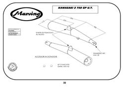 Tłumiki czarne Kawasaki Z 750