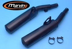 Tłumiki czarne Yamaha FJ 1200 86-87