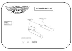 Tłumiki chrom Kawasaki Z 450 LTD
