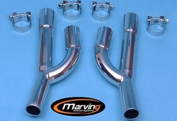 Downpipe chrom Kawasaki Z 400 500 550
