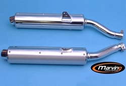Tłumiki chrom & aluminium Yamaha TRX 850
