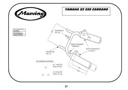 Tłumiki chrom Yamaha XZ 550