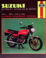 Instrukcja serwisowa Suzuki GT 200 250 SB 200