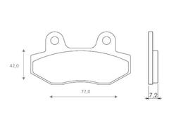 Klocki hamulcowe przód FT4069 Hyosung GT 125 250 GV 125 250