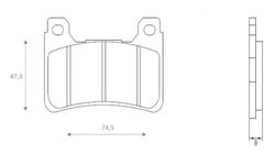 Klocki hamulcowe przód FT4116 Honda	CB 1000 CBR 600 1000 VFR 800