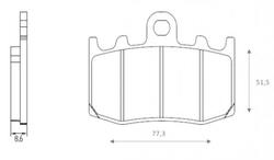 Klocki hamulcowe przód FT4123 BMW K 1200 1300 R 1150 1200